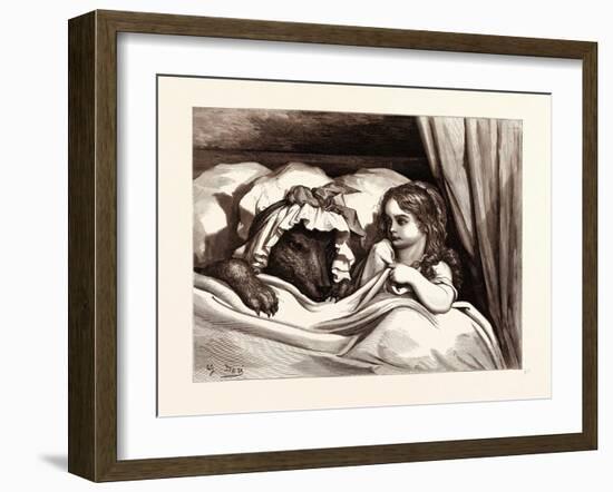 The Disguised Wolf-Gustave Dore-Framed Giclee Print