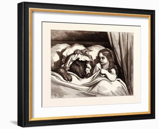 The Disguised Wolf-Gustave Dore-Framed Giclee Print