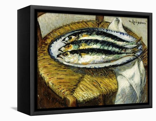 The Dish of Mackerels, C.1923-Gustave Loiseau-Framed Premier Image Canvas