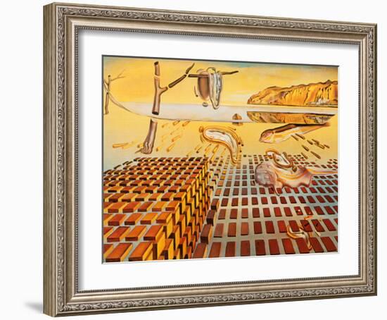 The Disintegration of the Persistence of Memory, c.1954-Salvador Dalí-Framed Art Print