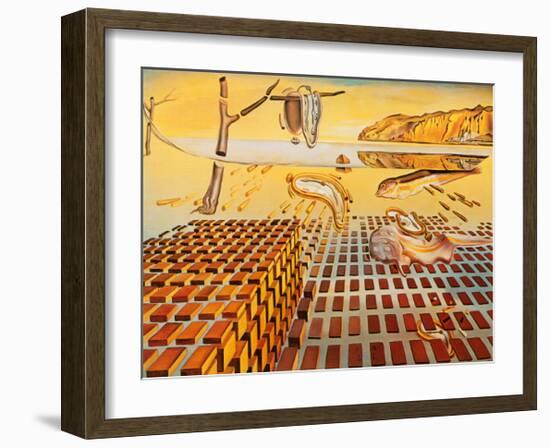 The Disintegration of the Persistence of Memory, c.1954-Salvador Dalí-Framed Art Print