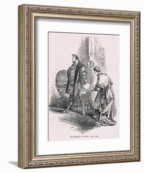 The Dismissal of Wolsey 1530-null-Framed Giclee Print