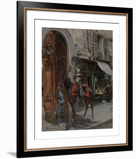 The Dispatch-Bearer-Giovanni Boldini-Framed Premium Giclee Print