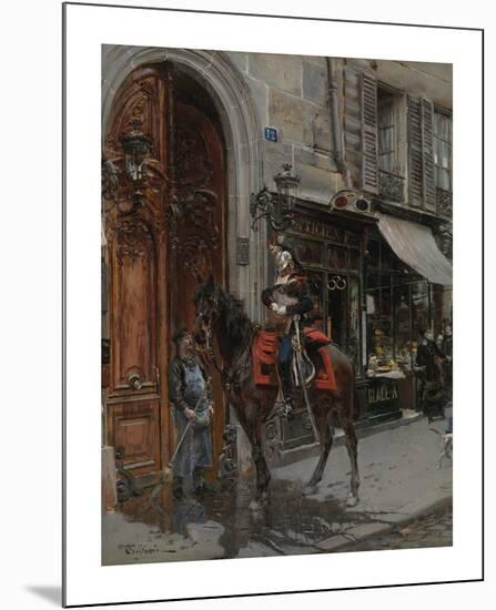 The Dispatch-Bearer-Giovanni Boldini-Mounted Premium Giclee Print