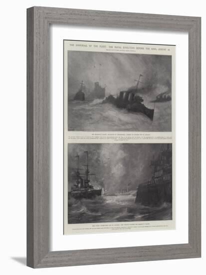 The Dispersal of the Fleet, the Naval Evolution before the King, 18 August-Fred T. Jane-Framed Giclee Print