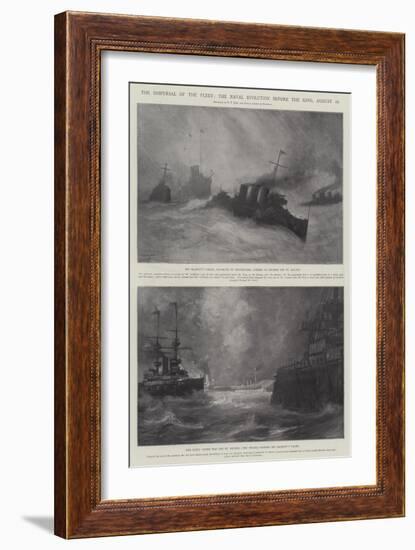 The Dispersal of the Fleet, the Naval Evolution before the King, 18 August-Fred T. Jane-Framed Giclee Print