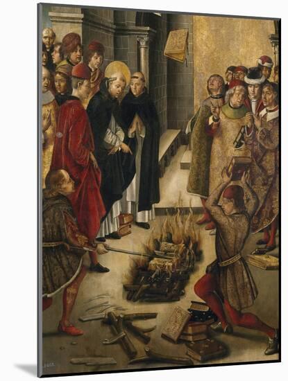 The Disputation Between Saint Dominic and the Albigensians, 1493-1499-Pedro Berruguete-Mounted Giclee Print