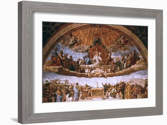 'The Disputation on the Holy Sacrament', 1508-1509. Artist: Raphael-Raphael-Framed Giclee Print