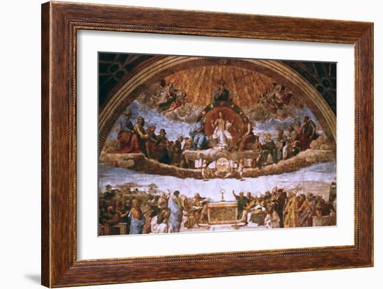 'The Disputation on the Holy Sacrament', 1508-1509. Artist: Raphael-Raphael-Framed Giclee Print