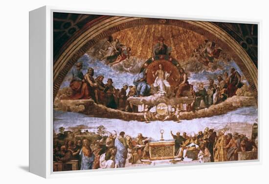 'The Disputation on the Holy Sacrament', 1508-1509. Artist: Raphael-Raphael-Framed Premier Image Canvas