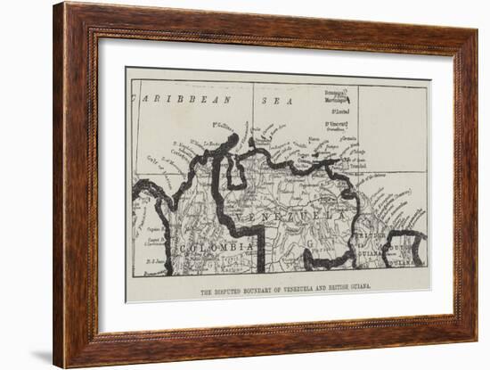 The Disputed Boundary of Venezuela and British Guiana-null-Framed Giclee Print