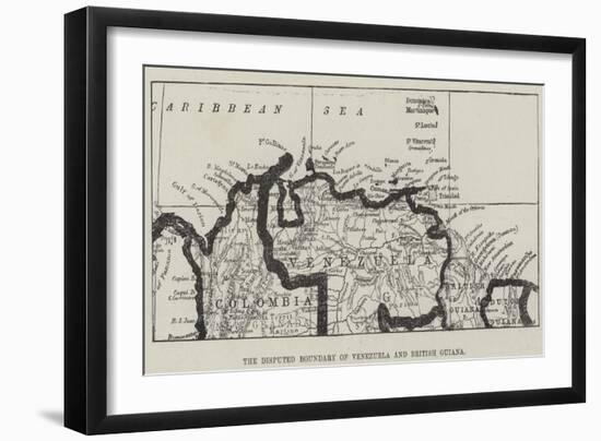 The Disputed Boundary of Venezuela and British Guiana-null-Framed Giclee Print