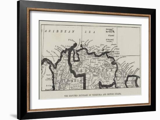 The Disputed Boundary of Venezuela and British Guiana-null-Framed Giclee Print