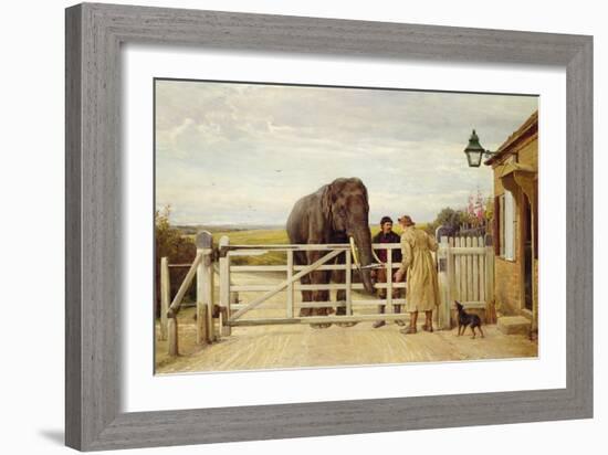 The Disputed Toll, 1875-Heywood Hardy-Framed Giclee Print