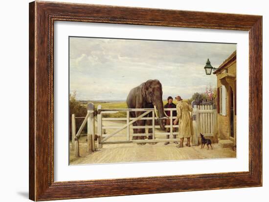 The Disputed Toll, 1875-Heywood Hardy-Framed Giclee Print