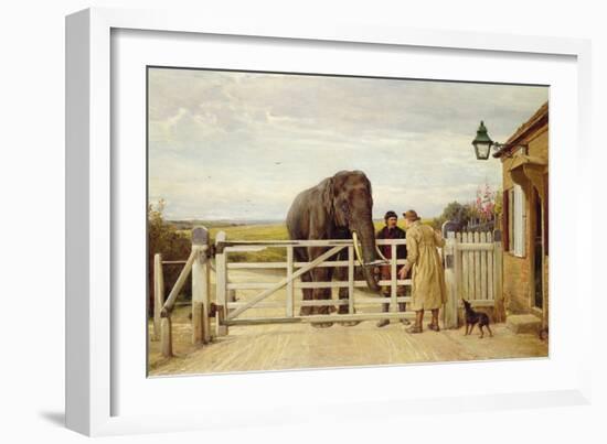 The Disputed Toll, 1875-Heywood Hardy-Framed Giclee Print