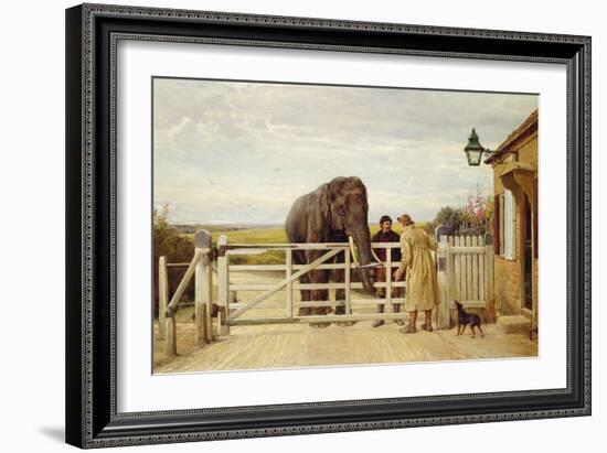 The Disputed Toll, 1875-Heywood Hardy-Framed Giclee Print