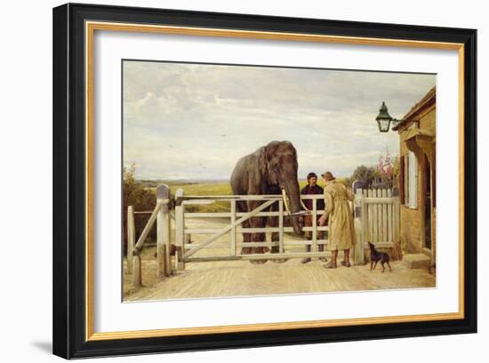 The Disputed Toll, 1875-Heywood Hardy-Framed Giclee Print