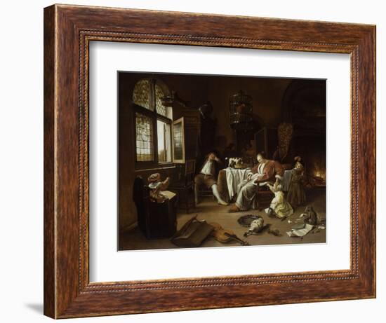 The Dissolute Household or the Effects of Intemperance-Jan Havicksz. Steen-Framed Giclee Print