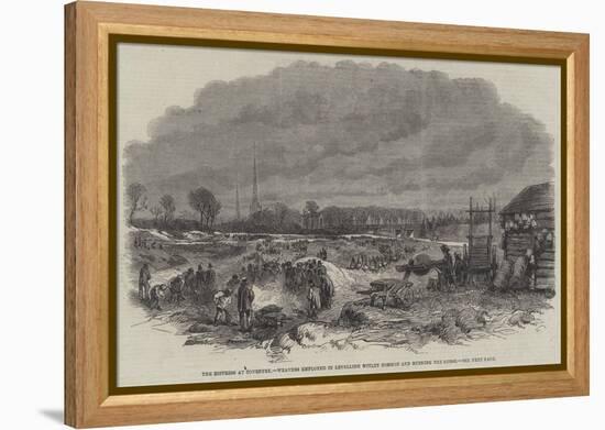 The Distress at Coventry, Weavers Employed in Levelling Witley Common and Burning the Gorse-null-Framed Premier Image Canvas