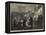 The Distress in Paris, Giving Soup to the Poor at the Charity Kitchen, Rue De Sevres-null-Framed Premier Image Canvas