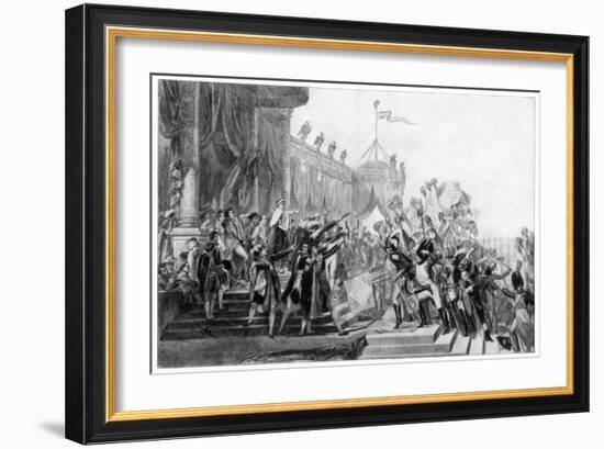The Distribution of the Eagle Standards, 5th December 1804-Jacques-Louis David-Framed Giclee Print