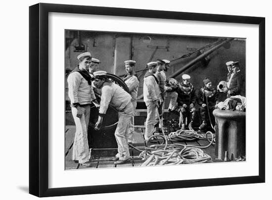 The Diver on Board Ship, 1896-Gregory & Co-Framed Giclee Print