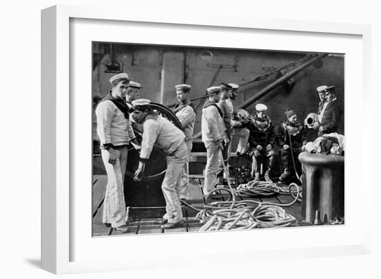 The Diver on Board Ship, 1896-Gregory & Co-Framed Giclee Print