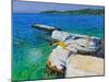 The Diver, Plates Rock, Skiathos, Greece, 2015-Andrew Macara-Mounted Giclee Print