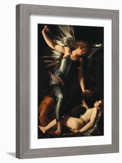 The Divine Eros Defeats the Earthly Eros, Ca 1602-Giovanni Baglione-Framed Giclee Print