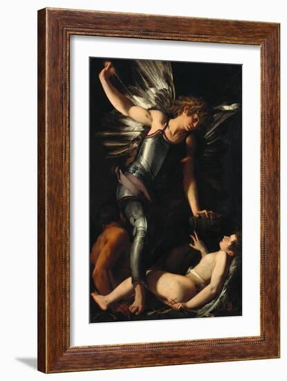 The Divine Eros Defeats the Earthly Eros, Ca 1602-Giovanni Baglione-Framed Giclee Print