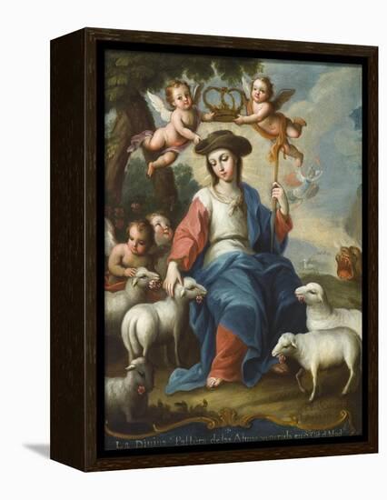 The Divine Shepherdess (La Divina Pastora), c.1760-Miguel Cabrera-Framed Premier Image Canvas