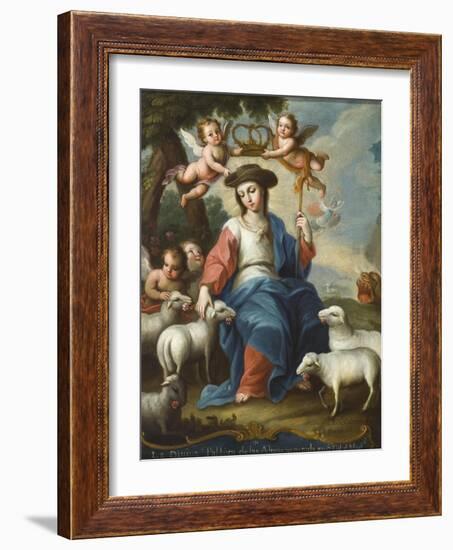 The Divine Shepherdess (La Divina Pastora), c.1760-Miguel Cabrera-Framed Giclee Print