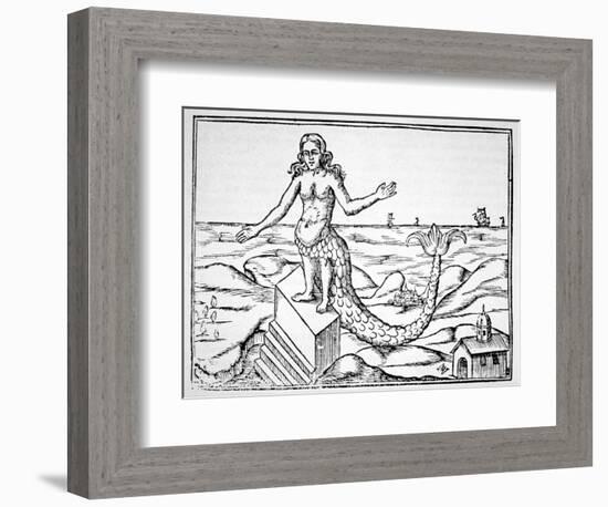 The Divinity Dragon, Copy of an Illustration from 'Oedipus Aegyptiacus' by Athanasius Kirchner,…-null-Framed Giclee Print