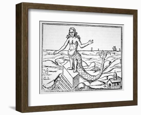 The Divinity Dragon, Copy of an Illustration from 'Oedipus Aegyptiacus' by Athanasius Kirchner,…-null-Framed Giclee Print