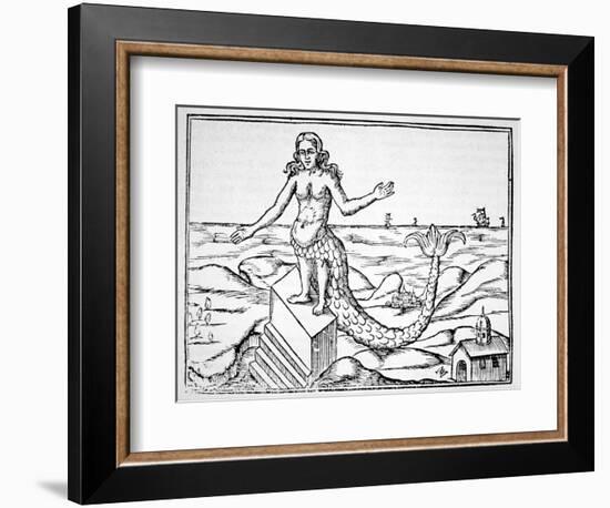 The Divinity Dragon, Copy of an Illustration from 'Oedipus Aegyptiacus' by Athanasius Kirchner,…-null-Framed Giclee Print