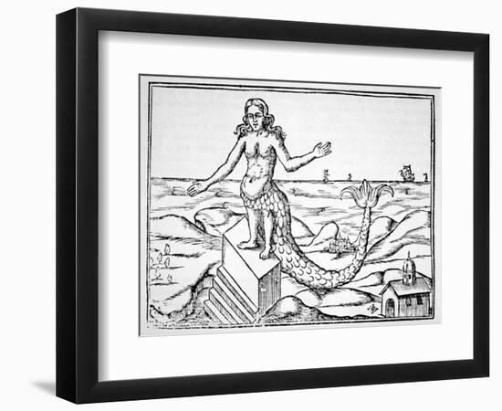 The Divinity Dragon, Copy of an Illustration from 'Oedipus Aegyptiacus' by Athanasius Kirchner,…-null-Framed Giclee Print