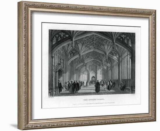 The Divinity School, Oxford, 1837-John Le Keux-Framed Giclee Print