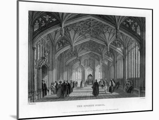 The Divinity School, Oxford, 1837-John Le Keux-Mounted Giclee Print