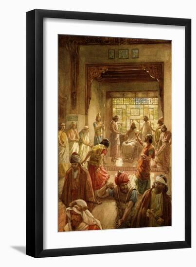The Division of the Kingdoms under Rehoboam - Bible-William Brassey Hole-Framed Giclee Print