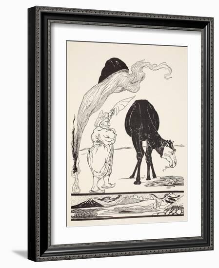 The Djinn in Charge of All Deserts Guiding the Magic with His Magic Fan-Rudyard Kipling-Framed Giclee Print