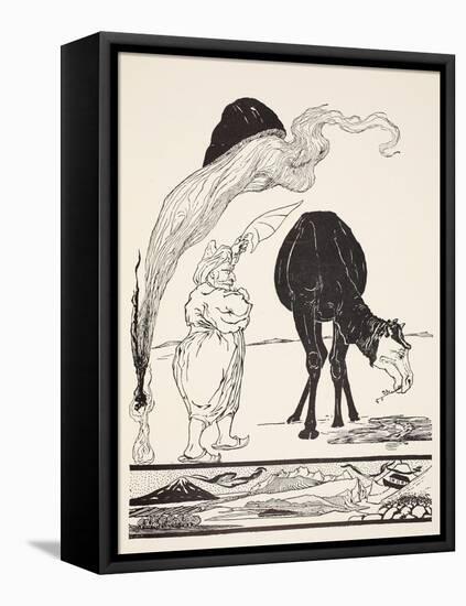 The Djinn in Charge of All Deserts Guiding the Magic with His Magic Fan-Rudyard Kipling-Framed Premier Image Canvas