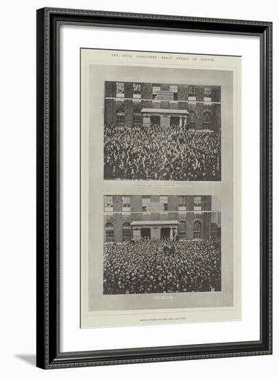 The Dock Labourers' Great Strike in London-null-Framed Giclee Print