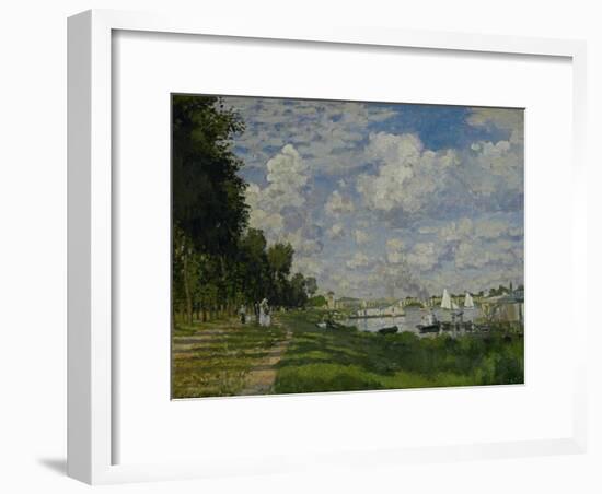The Docks of Argenteuil (Le Bassin D'Argenteuil), Around 1872-Claude Monet-Framed Premium Giclee Print
