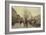 The Docks of Paris; Les Quais a Paris-Eugene Galien-Laloue-Framed Premium Giclee Print