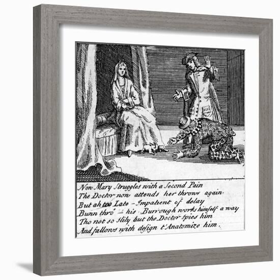The Doctor in Labour, or the New Whim Wham from Guildford, Circa 1726-Haynes King-Framed Giclee Print