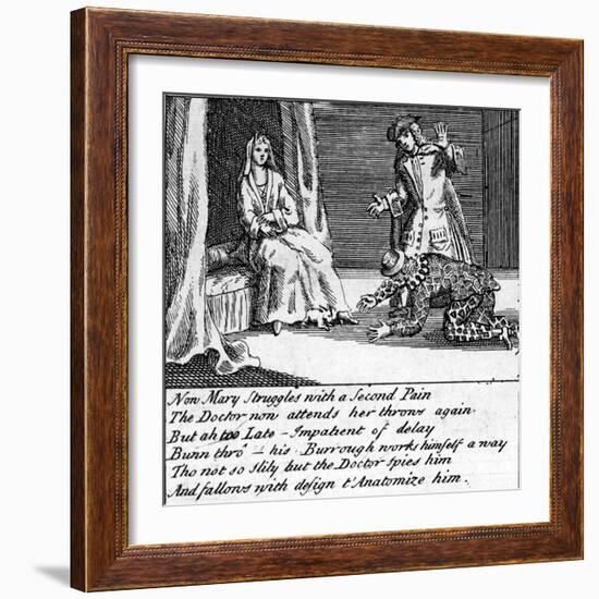 The Doctor in Labour, or the New Whim Wham from Guildford, Circa 1726-Haynes King-Framed Giclee Print