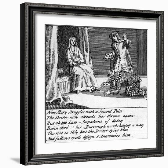 The Doctor in Labour, or the New Whim Wham from Guildford, Circa 1726-Haynes King-Framed Giclee Print