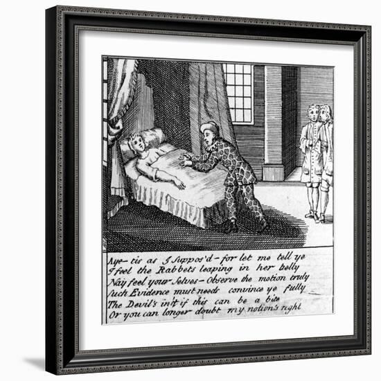 The Doctor in Labour, or the New Whim Wham from Guildford, Circa 1726-Haynes King-Framed Giclee Print