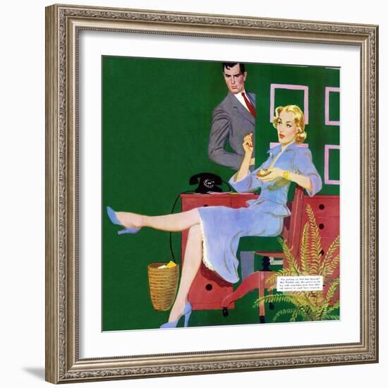 The Doctor's Downfall - Saturday Evening Post "Men at the Top", August 18, 1951 pg.24-Coby Whitmore-Framed Giclee Print